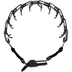 Herm Sprenger Herm. Sprenger Black Stainless Steel Prong Dog Training Collar with Quick Release Buckle Ultra-Plus Pet Pinch Collar No-Pull Collar for Dogs Made in Germany 2.25mm x 16in Small