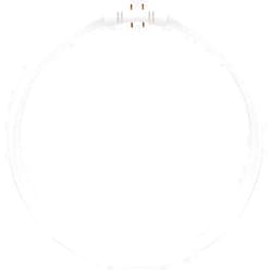Satco S2955 2GX13 (4-Pin) Base Circular Fluorescent Lamp, 22 Watts, 1800 Lumens, T5 Shape, 2GX13 ANSI Base, 82 CRI, 360 Beam Spread, Warm White Temperature, 12000 Average Rated Hours, Frosted Finish