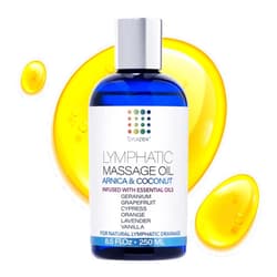 Bruizex Lymphatic Drainage Massage Oil with Arnica Oil & Coconut for Post Surgery Recovery & Lymphatic Drainage Massager, Liposuction, 360 Lipo, BBL, After Tummy Tuck Surgery Items, Fibrosis Treatment, 8.5 Oz