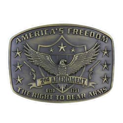 Montana Silversmiths 2nd Amendment Heritage Attitude Buckle