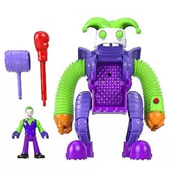 DC Super Friends Fisher-Price Imaginext The Joker Battling Robot, poseable Figure Set for Preschool Pretend Play Ages 3 Years and up