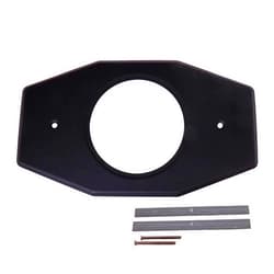 Westbrass One-Hole Remodel Plate for Moen and Delta, Matte Black, D502-62