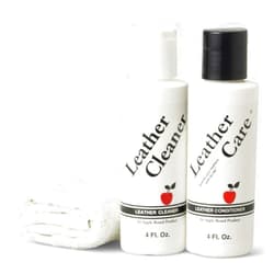 Apple Brand Leather Cleaner & Conditioner Kit - For Use On Leather Purses, Handbags, Shoes, Boots & Accessories - Safe On All Colors