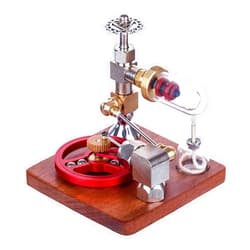 MechPuConToy Stirling Engine Model Kit, Adjustable Speed Stirling Engine Model with Ball Bearing Flywheel, Desktop Display for Youth Adult