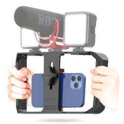 ULANZI U Rig Pro Smartphone Video Rig, Filmmaking Vlogging Case, Phone Video Stabilizer Grip Tripod Mount for Videomaker Film-Maker Video-grapher with Cold Shoe Mount for iPhone Samsung and More