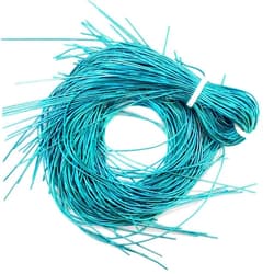 Embroiderymaterial French Coil Bullion Metallic Wire Dabka for Embroidery,Beading and Jewelry Making, Enamel Blue Color, 1MM, 45.72 Mtr(100 Gram)