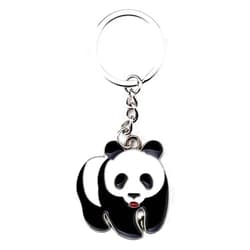 ODETOJOY Ski Panda Keychain Charm for Girls Panda Keyring Gift Key Chains Panda Bear Winter Olympic China Souvenir (Vivid Panda)