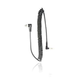 Foto&Tech 3.5 mm to Male Flash PC Sync Cable, 14 Inch Coiled Cord with Screw Lock, Compatible with Nikon Canon and Most DSLR Cameras PocketWizard Plus III Plus II Mini Phone PC1 (1 Piece)