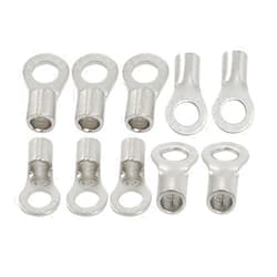 uxcell RNB8-6S Type 8 AWG Non Insulated Ring Connectors 10 Pcs