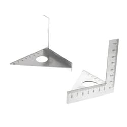 OSALADI 1pc Stainless Steel L Square Ruler 90°/45° Measuring Tool for Woodworking Ruler for Carpentry and Framing Durable Angle Ruler Silver