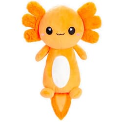 Happy Fuel Axolotl Microwavable Unscented Heating Pad for Women and Kids- Cute Soft Cozy Pillow Plush Heatable Warm Stuffed Animals - Kawaii Hot and Cold Plushie Food Toy - Axolotl Gifts for Girls and Boys