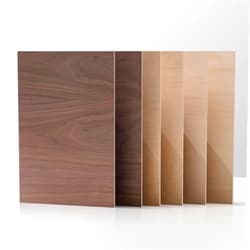 Rowood 6 Pack Plywood 1/8,2 Pack Walnut+2 Pack Basswood+2 Pack Birch,12x16.5x1/8inch,Thin 3mm Unfinished Plywood for Laser Cutting & Engraving,DIY Adult Craft Kits for Models Drawing,Wood Burning