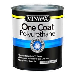 Minwax 356100000 One Coat Polyurethane, Quart, Gloss