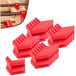 Woodpeckers Clamp Pals, 24 Pack, Woodworking Clamp Pads, Prevent Stains & Dents, Universal Fit for Bar Clamps & Pipe Clamps