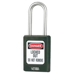 MDMprint Lockout Padlock, KA, Black, 1-7/8