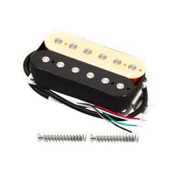 FLEOR Ceramic Humbucker Pickup Double Coil Electric Guitar Neck Pickups-(Black+Cream)