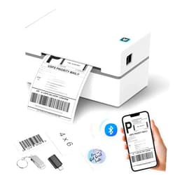 Anycash Bluetooth Thermal Shipping Label Printer, Wireless 4x6 Shipping Label Sticker Printer for Small Business and Office, Compatible with Android&iOS Windows, Used for Amazon, Shopify, Etsy USPS