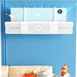 ROTORS Retractable Air Conditioner Air Deflector, Confinement Air Deflector Outlet Air Wing Air Cooled Anti Blast Baffle Wind Direction Telescopic Windshield Vents Sidewall Ceiling Registers for Home (A)