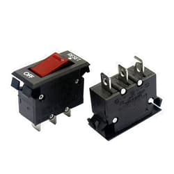 SKEPPY Circuit Breaker SS-001 Illuminated red Rocker Switch Thermal Overload Protector Circuit Breaker with Light (Size : 10A)
