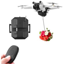 Generic Airdrop System Compatible with DJI Mini 4 Pro/Mini 3/Mini 3 Pro/Mini 2/Mini SE Drone Payload Dropper Release Dropping System Delivery Transport Device Thrower for Fishing Line Dropper,Wedding,Rescue