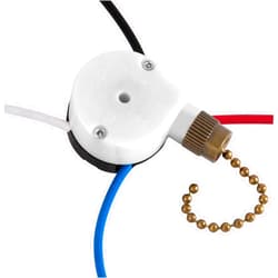 Aoprofree with 4 Pre-Installed Wires Ceiling Fan Switch 3 Speed 4 Wire, ZE-208s Zing Ear E89885 Fan Pull Chain Switch, Bronze Chain