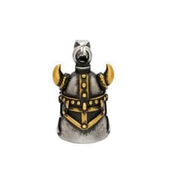 CANDYMOLD Retro Punk Style Men's Cross Lucky Bell Angel Wing Knight Bell Keychain Motorcycle Riding Guardian Bell Accessories with for You A10304-Gold