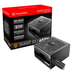 Thermaltake Smart BX1 650W Bronze SLI/ CrossFire Ready Continuous Power ATX12V V2.3/ EPS V2.92 80 Plus Bronze Certified 5 Year Warranty Non Modular Power Supply PS-SPD-0650NNFABU-1