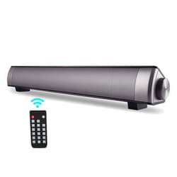 TOPROAD Sound Bar | Soundbar Wired and Wireless Bluetooth 5.0 Speaker | Built in Mic | for Cell Phone/Tablet/Projector and Support TV with AUX/RCA Output