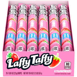 Laffy Taffy Rope Candy, Strawberry Flavor, 0.81 Ounce Ropes (Pack of 24)