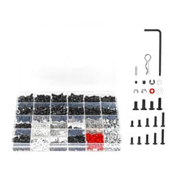 Hobby Fans 1082pcs Universal RC Screw Kit with Storage Box Screws Assortment Set, Repair Tool Hardware Fasteners for Traxxas Axial Redcat HPI Arrma Losi 1/8 1/10 1/12 1/16 Scale RC Cars Trucks Crawler