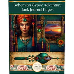 L'amour De La Papeterie Bohemian Gypsy Adventure Junk Journal Pages: Scrapbooking, Decoupage, Collage and Paper Craft