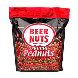 BEER NUTS Original Peanuts - Sweet & Salty Bar Nuts - Gluten Free, Kosher, Low Sodium Peanut Snacks Made In The USA - 46oz Resealable Bag (Pack of 1)