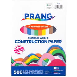 Pacon Prang (Formerly Art Street) Construction Paper, 10 Assorted Colors, Standard Weight, 9