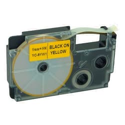 NEOUZA Compatible for Casio EZ-Label Tape 9mm Black on Yellow XR-9YWS Label IT!