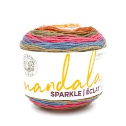 Lion Brand Yarn Mandala Sparkle, Multicolor Yarn for Knitting, Crochet and Crafting, Cetus, 1 Pack
