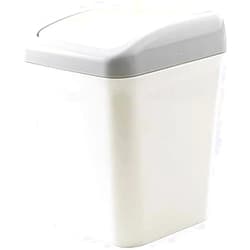 LJINK Wastebaskets Trash Can Waste Bin Home Office Bathroom Trash Can Desktop Garbage Box Table Dustbin Barrel Bins Storage Box Small Trash Can (Color : Beige)