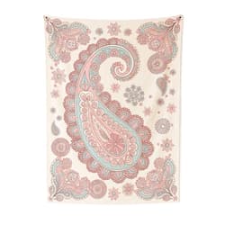 DreamController Pasttel Paissley Wall Tapestry for Bedroom by DC | Bohemian or Mandala Tapestry Wall Hanging & Aesthetic Decor for Dorm, Living Room, Picnic & Home | 30