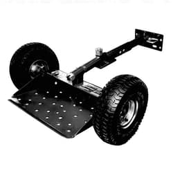 Jungle Jim's Jungle Wheels Lawn Mower Sulky – Black Edition – Stand-On Two-Wheel Sulky for Walk-Behind Mowers – Folding Trailer Hook Up – 10