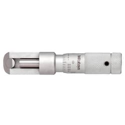 Mitutoyo 147-201 Can Seam Micrometer, Ratchet Stop, 0-0.5