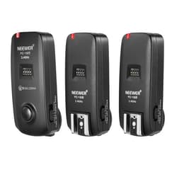 NEEWER FC-16 2.4G Wireless Camera Shutter Studio Flash Trigger with Two Receivers, Compatible with Nikon D7100 D7000 D5100 D5000 D3200 D3100 D600 D90 D800E D800 D700 D300S D300 D200 D4 D3S D3X D2Xs