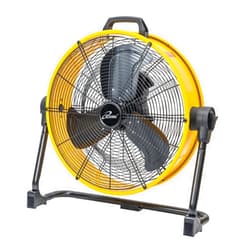iLiving 20 Inches 5703 CFM Heavy Duty High Velocity Barrel Floor Drum Fan With DC Brushless Motor,Stepless Speed Adjustment for Workshop, Garage, Commercial or Industrial Environment, UL Safety Listed