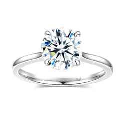 Elio Passero Moissanite Engagement Rings for Women,Promise Rings 925 Sterling Silver with 18K Yellow/White Gold Plated,D Color VVS1 Wedding Band Moissanite Ring 0.5/1/1.5/2/3/4CT