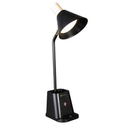 OttLite Merge LED Desk Lamp with Wireless Charging - ClearSun LED Technology, 3 Brightness Settings & Color Temperature Modes with Touch Activated Controls - Includes Storage Area for Desk Supplies
