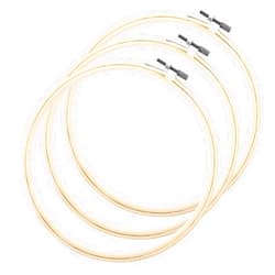Tucnoeu 3pcs 8 Inch Circle Wood Embroidery Hoop Cross Embroidery Hoop Stitch Hoop Set for Embroidery and Cross Stitch Art Craft Sewing, Christmas Decoration