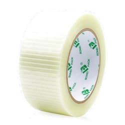 BOMEI PACK Transparent Bi-Directional Filament Strapping Tape, 6.7 Mil x 2 Inch x 30yds, Fiberglass Reinforced Tape