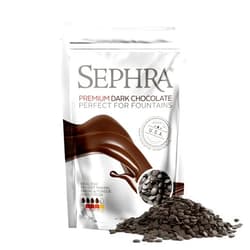 Sephra Premium DARK Couverture Chocolate 2lb Bag. Premium Quality Fountain Ready Chocolate Made In The USA, 56.6% Cocoa, OK Kosher, HALAL, Gluten Free, Trans Fat Free & Vegetarian Friendly.