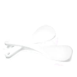 Vonty 2pcs Plastic Rice Paddle Spoon 7.5 Inch, White
