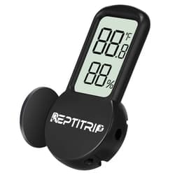 REPTITRIP Reptile Thermometer, Hygrometer for Reptile Tank, Hygrometer Thermometer with Digital LCD Display, Support for Fahrenheit and Celsius, with Two Batteries