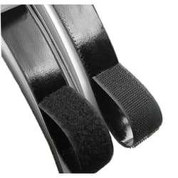 OBTANIM 1.5 Inch Wide Adhesive Black Hook and Loop Tape, 5.4 Yards Heavy Duty Sticky Back Fastener (Black)