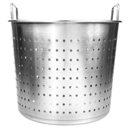 UPKOCH Turkey Cooker Stock Pot Strainer Basket Insert Stainless Steel Crawfish Pot Fryer Pot Seafood Stew Pot Seafood Boiling Bucket Pasta Cooker Crab Steamer Pot Seafood Boil Pot